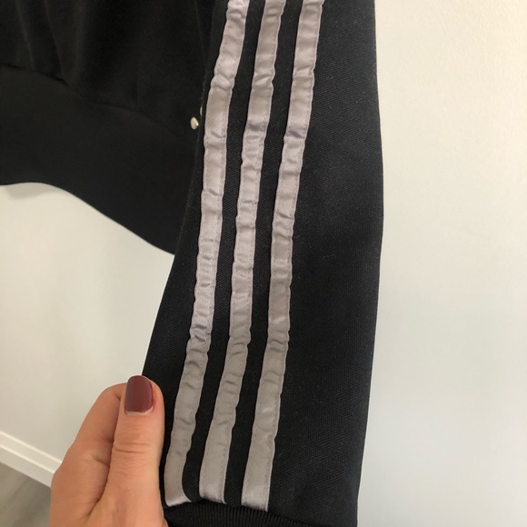 Flattering Adidas Three Stripes Bling Sweater - Picture 14 of 14